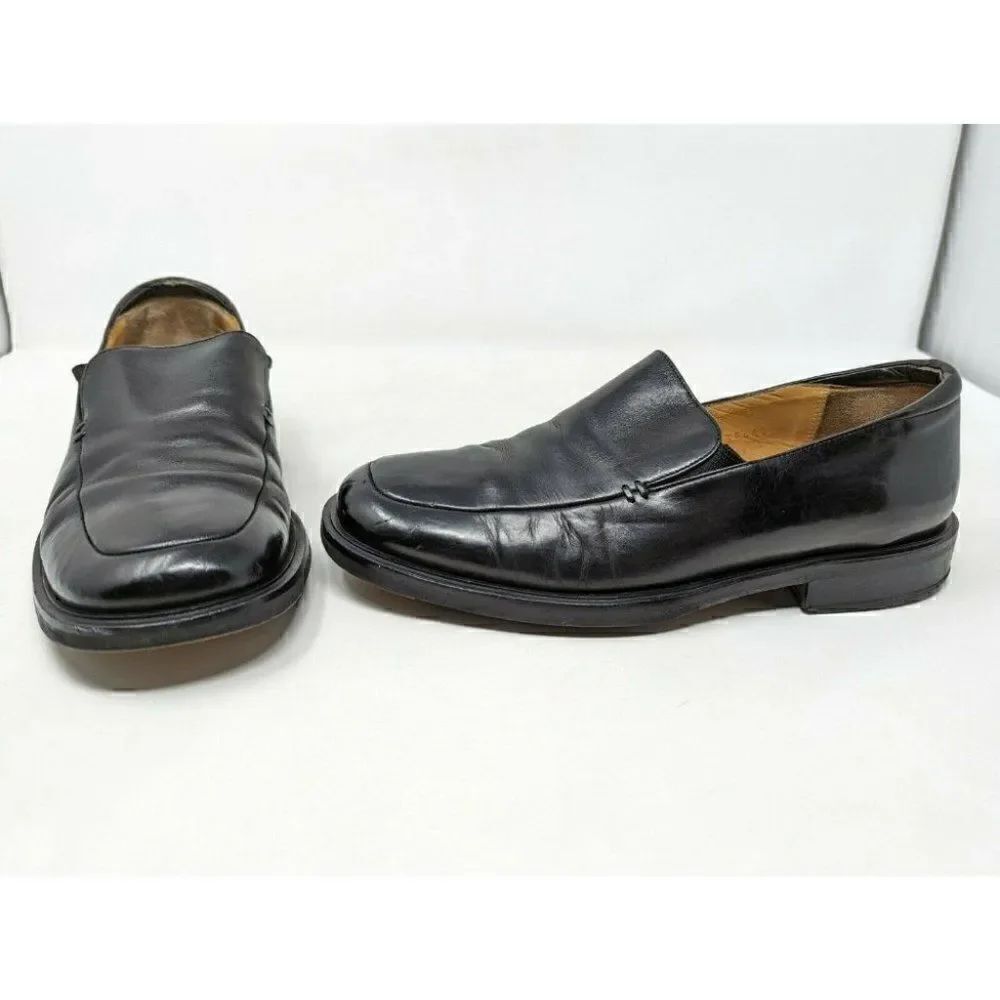 MEZLAN MILAN BLACK LEATHER LOAFER SHOES MEN'S SIZE 7.5 M